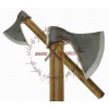 HANDMADE MEDIEVAL HUNTSMAN'S CAMPING HATCHET STEEL BEARDED VIKING AXE HARDWOOD HANDLE